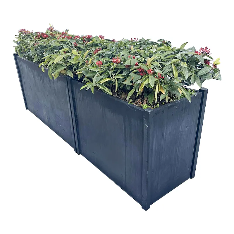 Tuin Balkon Metalen Rechthoek Plantdoos Cortenstaal Bloempot Planter