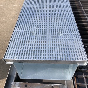 Griglia in acciaio zincato personalizzato canale <span class=keywords><strong>acqua</strong></span> grondaia grondaia del produttore copertura di drenaggio appartamenti in acciaio ville pavimenti - Product Image 5