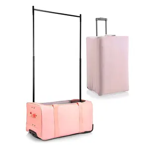 Custom Foldable Dance Garment Bag Trolley Dance Bags For Girls Dance Competition Duffle Bags With Rack