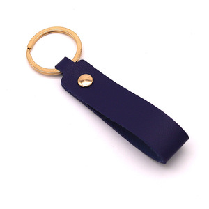 Custom Logo Printed PU Leather Strap <strong>Keyring</strong> Keychain Promotional Key <strong>Ring</strong> with High Visibility Logo - Product Image 6
