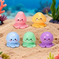 Mascottes innovantes Coastalcore Macaron Pastel, breloques méduse en résine élégantes et polies, figurines féeriques, kits DIY, cadeaux de décoration