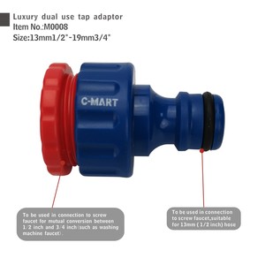 Adaptateur de <span class=keywords><strong>robinet</strong></span> pivotant en plastique, connecteur de luxe à double usage, pour la <span class=keywords><strong>cuisine</strong></span>, pièces - Product Image 2