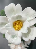 Bunga Peony Keramik Gradasi Dua Warna Buatan Tangan Hiasan Bunga Artifisial Minimalis Modern Dapat Dicuci Hadiah Liburan Dekorasi Rumah