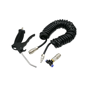 Soplador neumático con manguera en espiral y accesorios para limpieza - Product Image 1