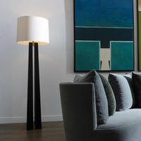 Lampes sur pied en acier inoxydable LED au design moderne et épuré, lumière blanche chaude douce 2700K pour hall d'hôtel, club, bureau de vente, salon