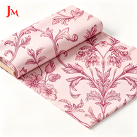 Kain Katun Voile Muslin Organik Bermotif Bunga Berkualitas Tinggi, Bernapas, dan Dapat Dicetak untuk Gaun Wanita