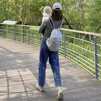 Sac à dos minimaliste pour ordinateur portable et école, léger, vert menthe, sac à dos décontracté, sac de voyage imperméable pour femmes et hommes