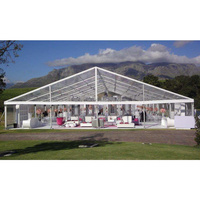 Prix d'usine, tente en aluminium personnalisée de haute qualité pour 300 personnes, grandes tentes de réception transparentes pour événements, mariage en plein air, fête