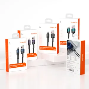 Toocki工厂价格USB至C型电缆充电器PD 100W快速充电移动电缆USB2.0传输数据线