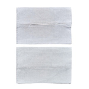 Décoration <span class=keywords><strong>de</strong></span> maison, bricolage, Logo personnalisé, sac à mouchoirs en lin, couverture, Sublimation, boîte à mouchoirs vierge - Product Image 5