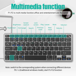 2.4G Wireless <b>Keyboard</b> Mouse Set <b>Keyboard</b> Mouse Combo 2 Modes Mini <b>Keyboard</b> Mouse For Laptop PC Accessories - Product Image 5
