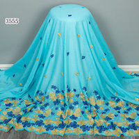 3555 Gros Tissu Dentelle Coton Lafaya Dubaï Broderie de Haute Qualité Tissu Dentelle Africaine Dentelle Suisse pour Mariage