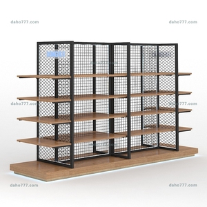 Soporte de exhibición Estante nuevo de alta calidad Estante de hierro de madera Aceptamos luz personalizada - Product Image 3