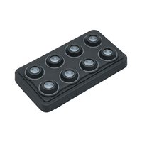 Claviers sans fil rétroéclairés en silicone, étanches, durables, écologiques, avec télécommande, gravure laser multipoints simple ou multiple