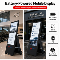 Affichage numérique mobile pour événements KEINONE, 2500 nits, haute luminosité, portable, extérieur, écran d'affichage alimenté par batterie