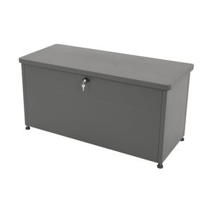 Boîte de rangement de jardin en acier galvanisé, <span class=keywords><strong>couverture</strong></span> pour boîte de rangement de terrasse, pour protéger les grandes boîtes de rangement de terrasse, acier anthracite, <span class=keywords><strong>imperméable</strong></span> - Product Image 3