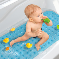 Tapis de bain extra long antidérapant, doux et très absorbant, avec ventouses puissantes pour hôtel et maison – Vente Flash