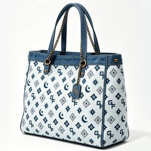 Casual Women's Tote Shoulder Bag, PU Leather Material, with <b>Chain</b> Strap, Daily Carry Office <b>Handbag</b> - Product Image 5