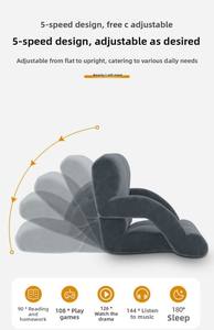 Canapé paresseux pliable Tatami, siège de sol, fauteuil flottant <span class=keywords><strong>sans</strong></span> pieds pour fenêtre, petit <span class=keywords><strong>lit</strong></span> de dortoir, chaise avec dossier et accoudoirs en flanelle pelucheuse - Product Image 6