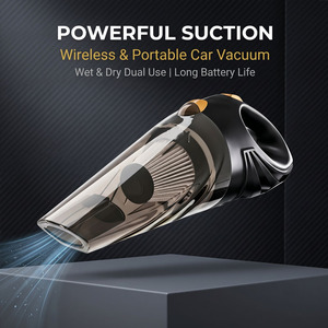 Ventes chaudes - Aspirateur de voiture portable haute puissance 12V avec batterie 5000mAh, autonomie de 15 minutes, matériau ABS+copper - Product Image 5