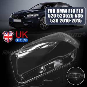 ฝาครอบเลนส์ไฟหน้าสำหรับ BMW ซีรีส์ 5 รุ่น F10 F18 ปี 2010-2014 520 523 525 535 530 ฝาครอบเลนส์ไฟหน้าแบบใส - Product Image 1