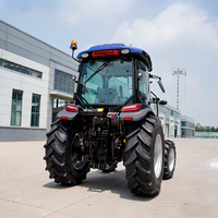 Tracteurs LUYU Plow Pose 80-120 CV, moteur diesel, boîte de vitesses 4x4, roulement multifonctionnel, tracteur agricole pour rizières avec cabine