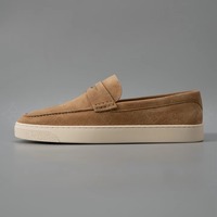 Chaussures bateau en daim pour hommes, style italien, qualité supérieure, durables, à enfiler, grandes tailles, décontractées, personnalisables OEM