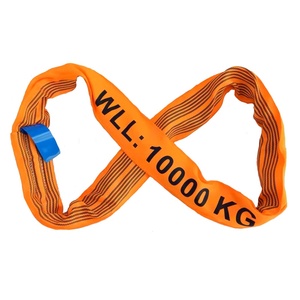 Eslinga de elevación redonda sin fin de poliéster de alta tanacidad 10T 3M 6m con certificado CE/GS/TUV/ISO9001 - Product Image 1