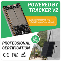 Répéteur de nœud solaire en mesh D5L-H5 avec module GPS LoRa Heltec Tracker V2 intégré, kits de dispositifs Meshtastic Meshcore clignotants, traceur GPS