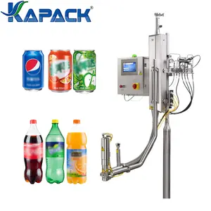 KAPACK Automatic Liquid Nitrogen Dosing Machine Carbonated Beverage Liquid Nitrogen Doser Plastic Bottle Can Filler