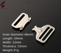 Boucle de sécurité réglable à dégagement rapide en alliage de zinc sans nickel Lihui, boucle personnalisée pour collier d'animal de compagnie, boucle pour sangle de bagage