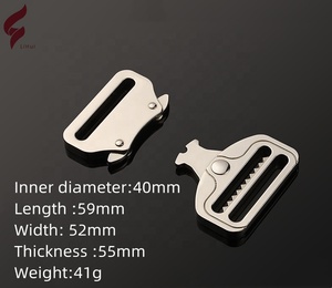 Lihui Zinklegierung Nickelfreie Sicherheitsschnalle Verstellbare Schnellverschluss-Schnalle Maßgefertigte Haustierhalsband-Schnalle für Gepäckgurte - Product Image 6