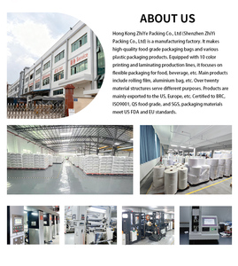 Custom Printed Factory Price Stand Up Zipper Pouch Bag Clear Window Doypack for Soufflé Pancake Bakery Cake <b>Packaging</b> - Product Image 5