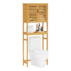 Armoire de rangement de salle de bain en <span class=keywords><strong>bambou</strong></span> peu encombrante Étagère de toilette sur pied comme <span class=keywords><strong>meuble</strong></span> de vanité - Product Image 2