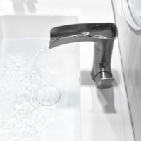 Luxe monotrou salle de bain bassin d'eau robinet mitigeur moderne mitigeur cascade salle de bain robinet eau chaude froide bassin robinets