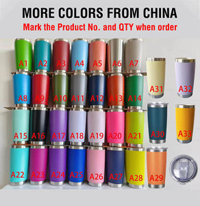 US Warehouse 20 oz Metal Coffee Water Tumbler Mugs Free Shipping Powder Coating Beer Travel Push-Pull <b>Lid</b> Magnet Slider - Product Image 4