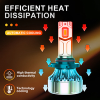 Nouvelles ampoules de phare LED R12 CSP 12V 120W 15000LM 6000K blanc pour rénovation de phares de voiture