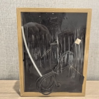 Bingkai foto cermin dekoratif LED Modern pencetak UV Anime 3 jenis lampu dapat diganti hangat putih Mini untuk kamar tidur berkualitas tinggi