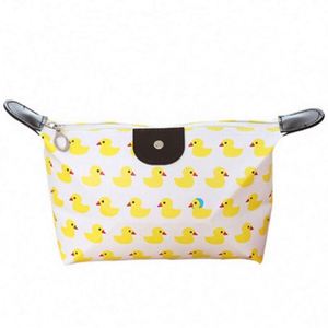 Pochette de maquillage pour femmes, mignonne, en forme de ravioli, à fermeture éclair, imperméable, pliable, pour filles - Product Image 6
