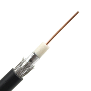 <strong>Copper</strong> Conductor 20 AWG PE Insulation 12V Rated Weave <strong>Wire</strong> Mesh Coaxial Cable CCTV CATV RG59+2C Roll - Product Image 5