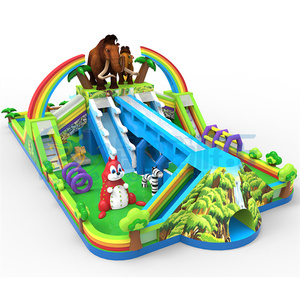 Casa inflable gigante para niños y tobogán para parque acuático, equipo de alquiler perfecto para fiestas, castillo inflable - Product Image 5