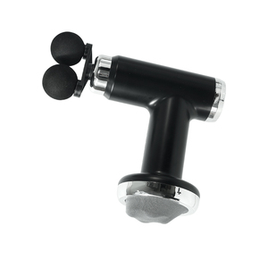 Professioneel massagepistool met dubbele kop en borstelmotor, verwisselbare opzetstukken, voor diepgaand spierherstel - Product Image 1