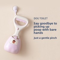 Ramasse-crottes portable pour chien avec porte-sacs intégré, outil hygiénique pour la collecte des déchets pour les promenades quotidiennes avec le chien