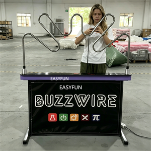 EASYFUN Factory Electric Dexterity Real Life <span class=keywords><strong>Escape</strong></span> Room Prop Skill Buzz Wire Challenge Mega Reaction Buzz Wire <span class=keywords><strong>Game</strong></span> Giant - Product Image 4