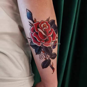 A4 formaat, 10 sets per verpakking, wit waterbestendig DIY tijdelijk tatoeagepapier voor gezicht & lichaam, Halloween decoratie - Product Image 2