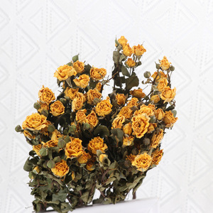 Usine de couleur riche grande vente vrais Bouquets de fleurs de Rose sèche naturelle avec <span class=keywords><strong>tige</strong></span> pour la décoration intérieure de Restaurant de bureau à domicile - Product Image 5
