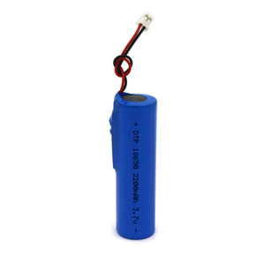 แบตเตอรี่ลิเธียมไอออนแบบชาร์จได้ 18650 ขนาด 3.7V 2200mAh 2.2Ah 8.14Wh พร้อมวงจรและขั้วต่อ - Product Image 1