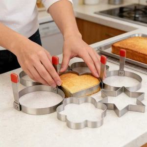 <span class=keywords><strong>Moule</strong></span> à gâteau et chocolat en acier inoxydable 304, résistant à la chaleur, compatible four, écologique, équipement pour omelettes, outil de pâtisserie DIY - Product Image 1