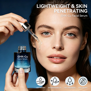 Suero Facial con Péptidos <span class=keywords><strong>de</strong></span> Cobre Azul para Aclarar <span class=keywords><strong>la</strong></span> <span class=keywords><strong>Piel</strong></span>, Antienvejecimiento, Antiarrugas y Blanqueador, Suero para el Cuidado <span class=keywords><strong>de</strong></span> <span class=keywords><strong>la</strong></span> <span class=keywords><strong>Piel</strong></span> GHK-cu - Product Image 3