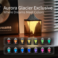 Lampe d'ambiance LED créative et moderne pour chambre à coucher, design innovant, thème glacier océan, alimentation par piles, veilleuse aromatique
